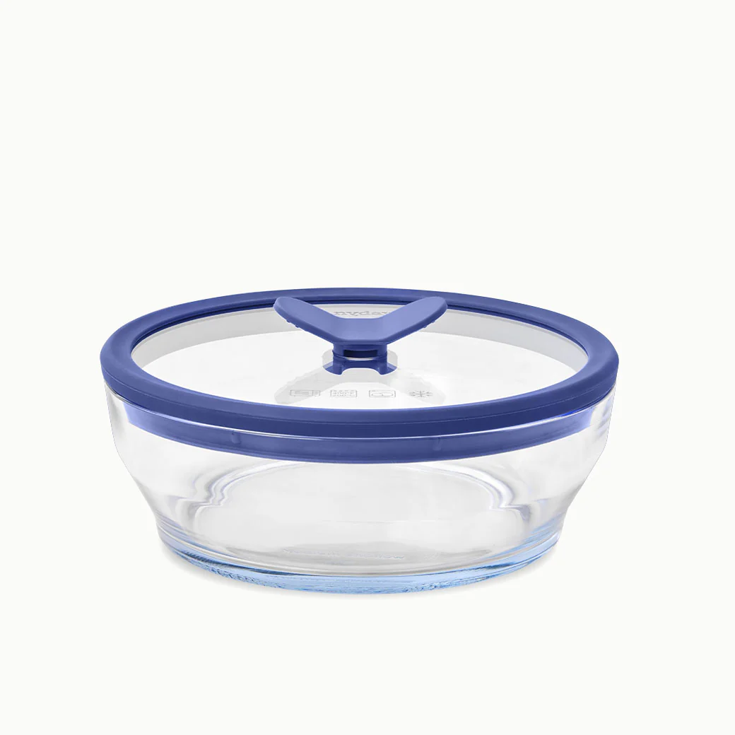4-Cup Glass Round Shallow Dish - Image 5
