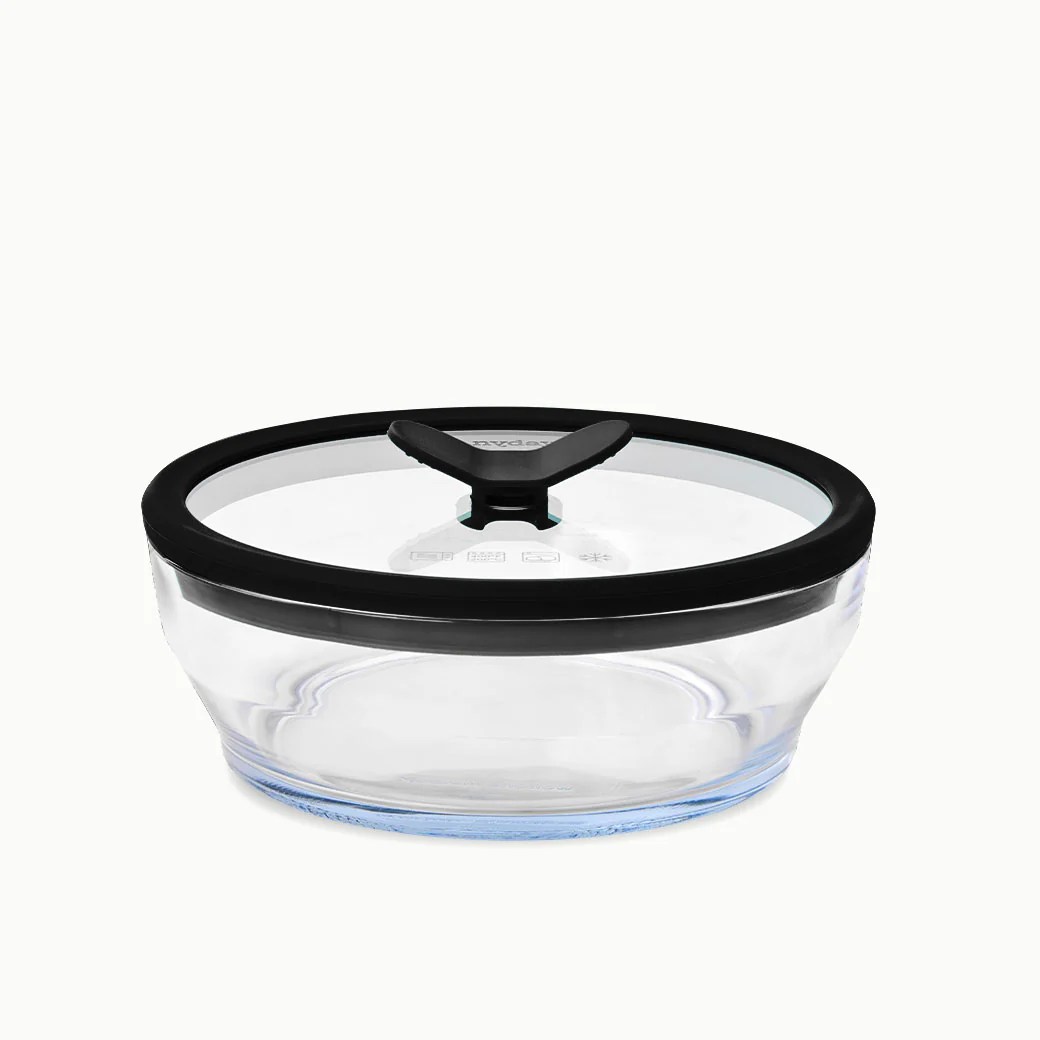 4-Cup Glass Round Shallow Dish - Image 6