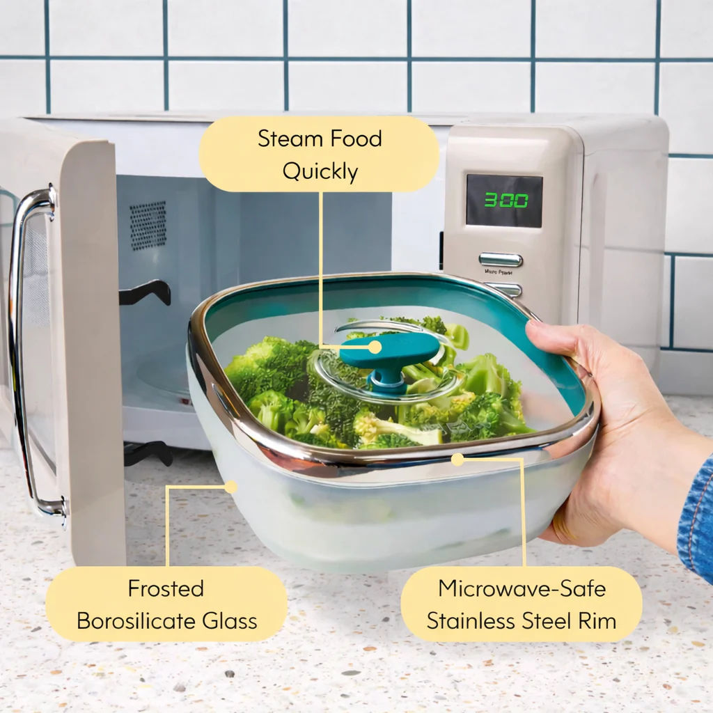 4-Piece Glass Square Dish Set - Image 4