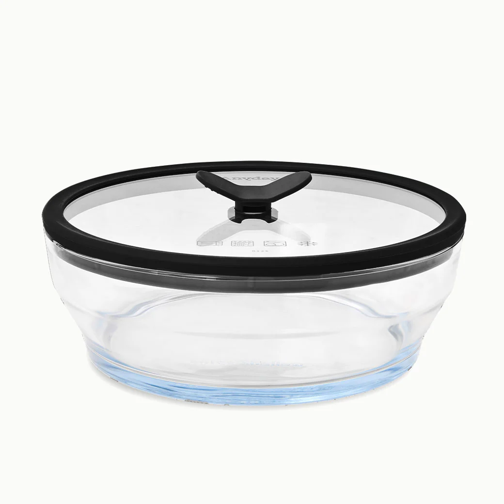 7-Cup Glass Round Shallow Dish - Image 5