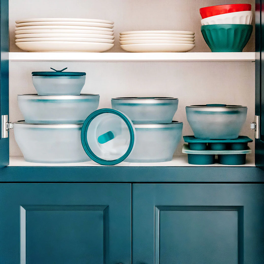 8-Piece Glass Round Dish Small Spaces Set - Image 7