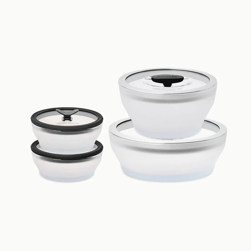 8-Piece Glass Round Dish Small Spaces Set - Image 9